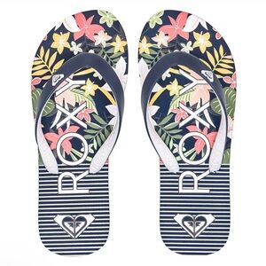 Roxy - Kids Tahiti Floral Sandals Flip Flops - size 4